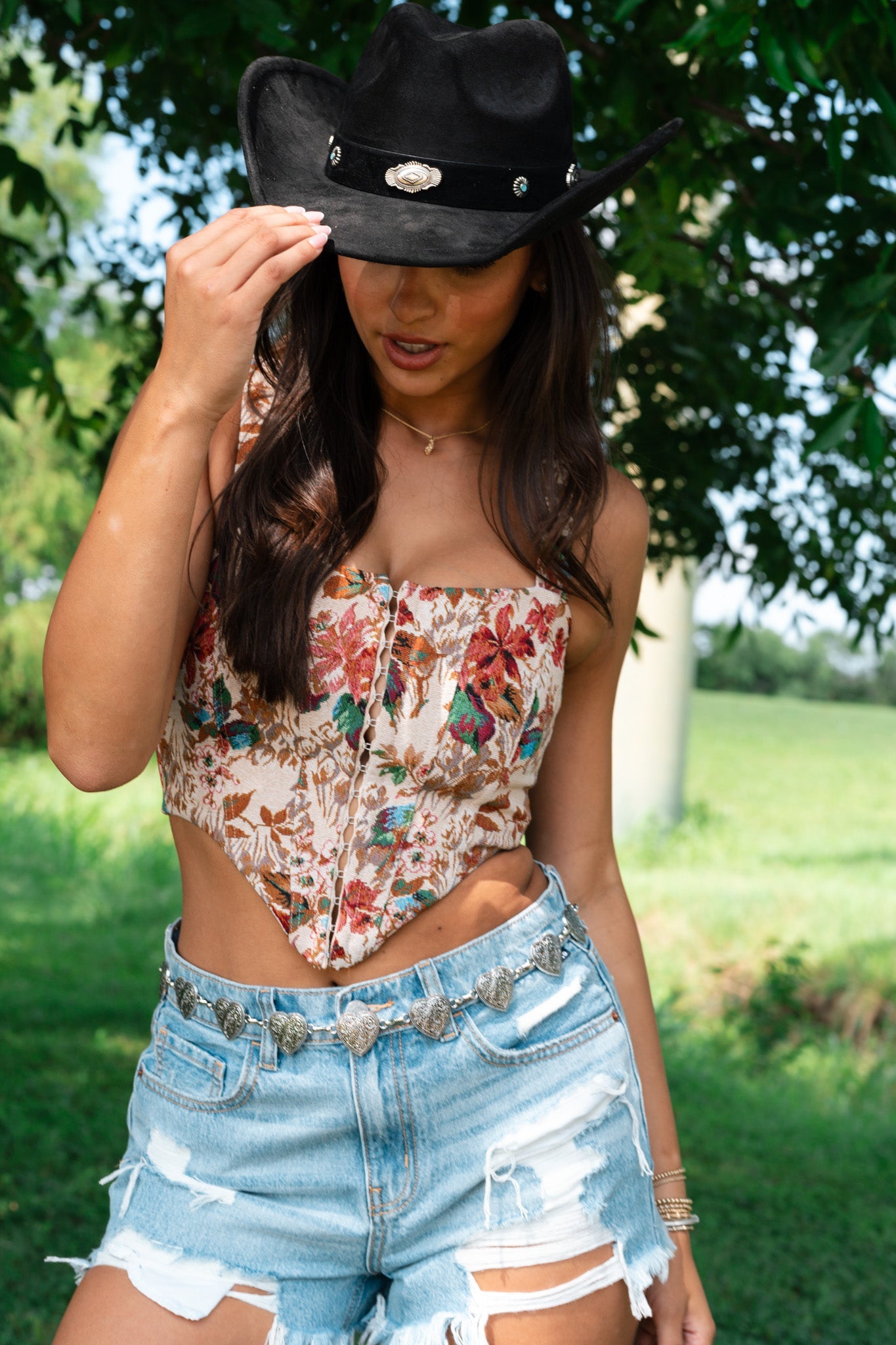 Coors Floral Corset Top