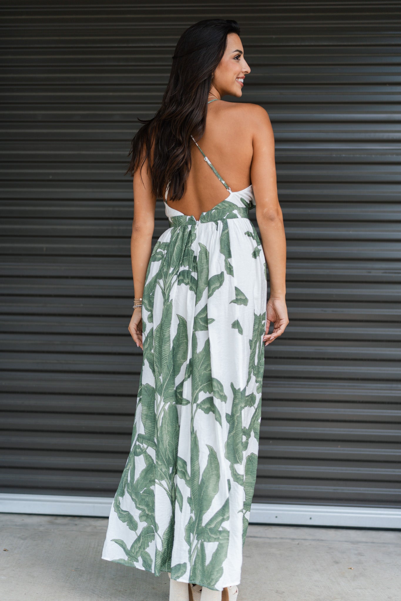 Spring Forward Maxi Dress (Green) FINAL SALE