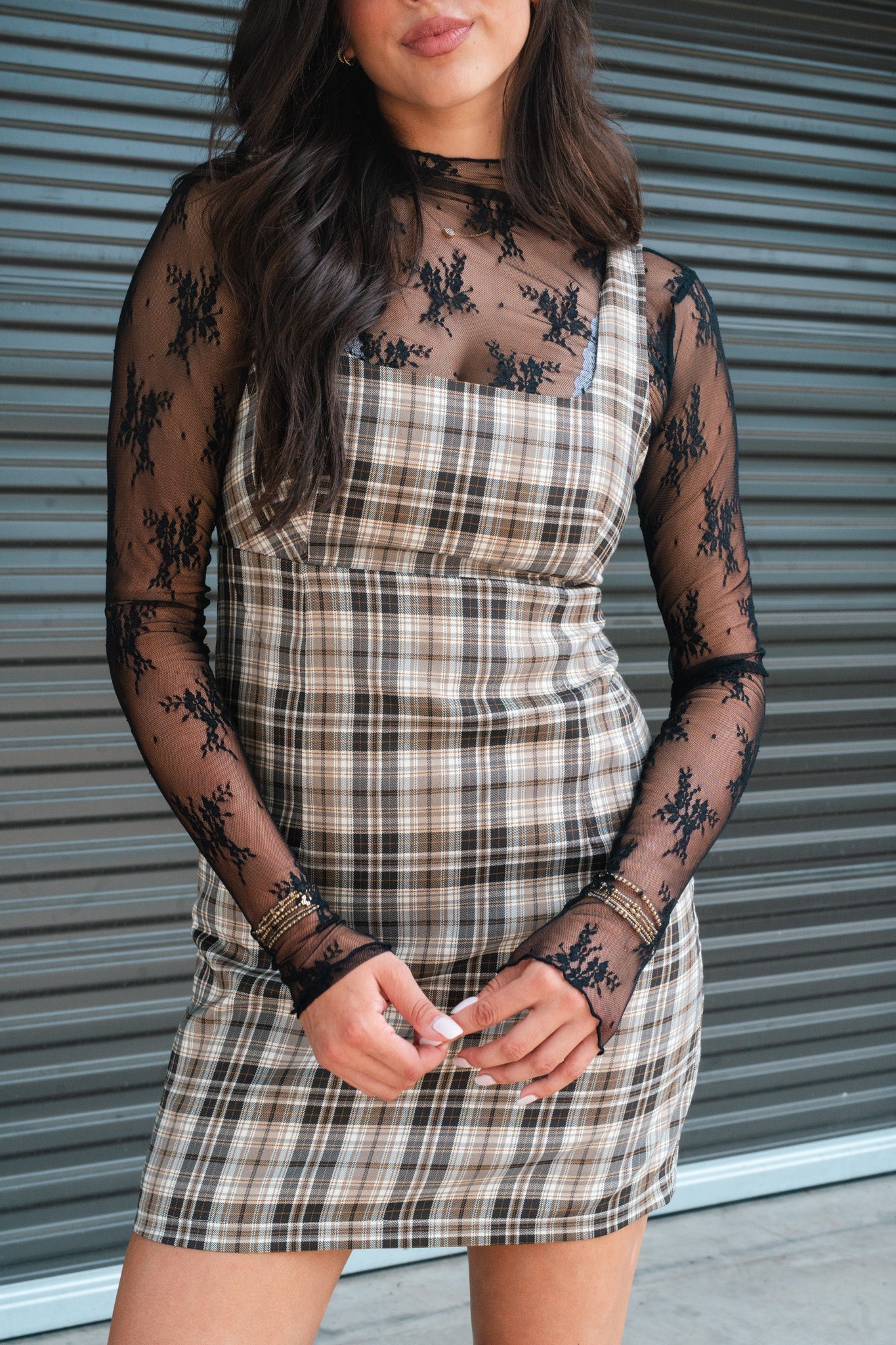 Alexa Plaid Mini Dress FINAL SALE