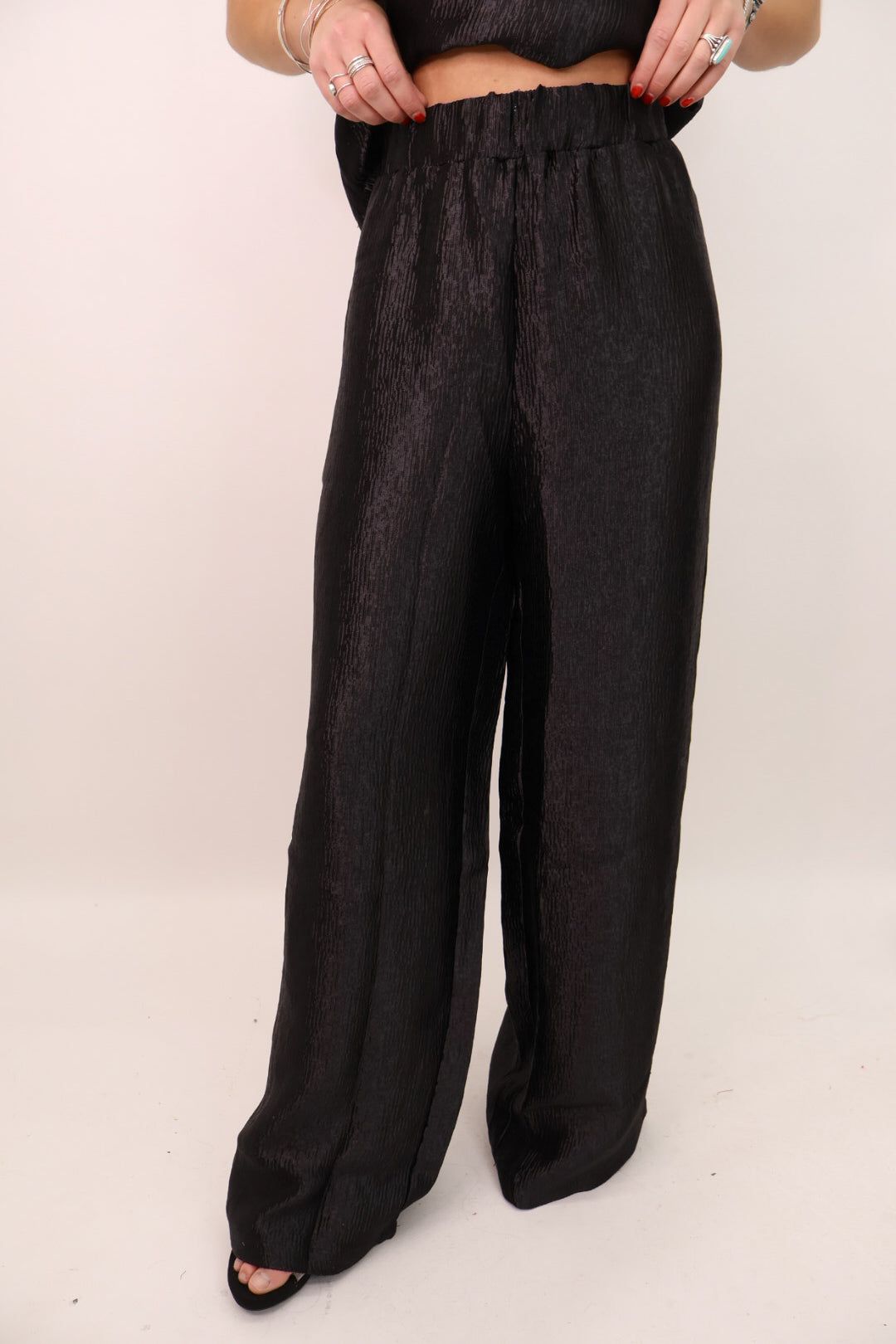 Black Luxe Pants Set
