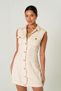 Katherine Mini Cotton Shirt Dress