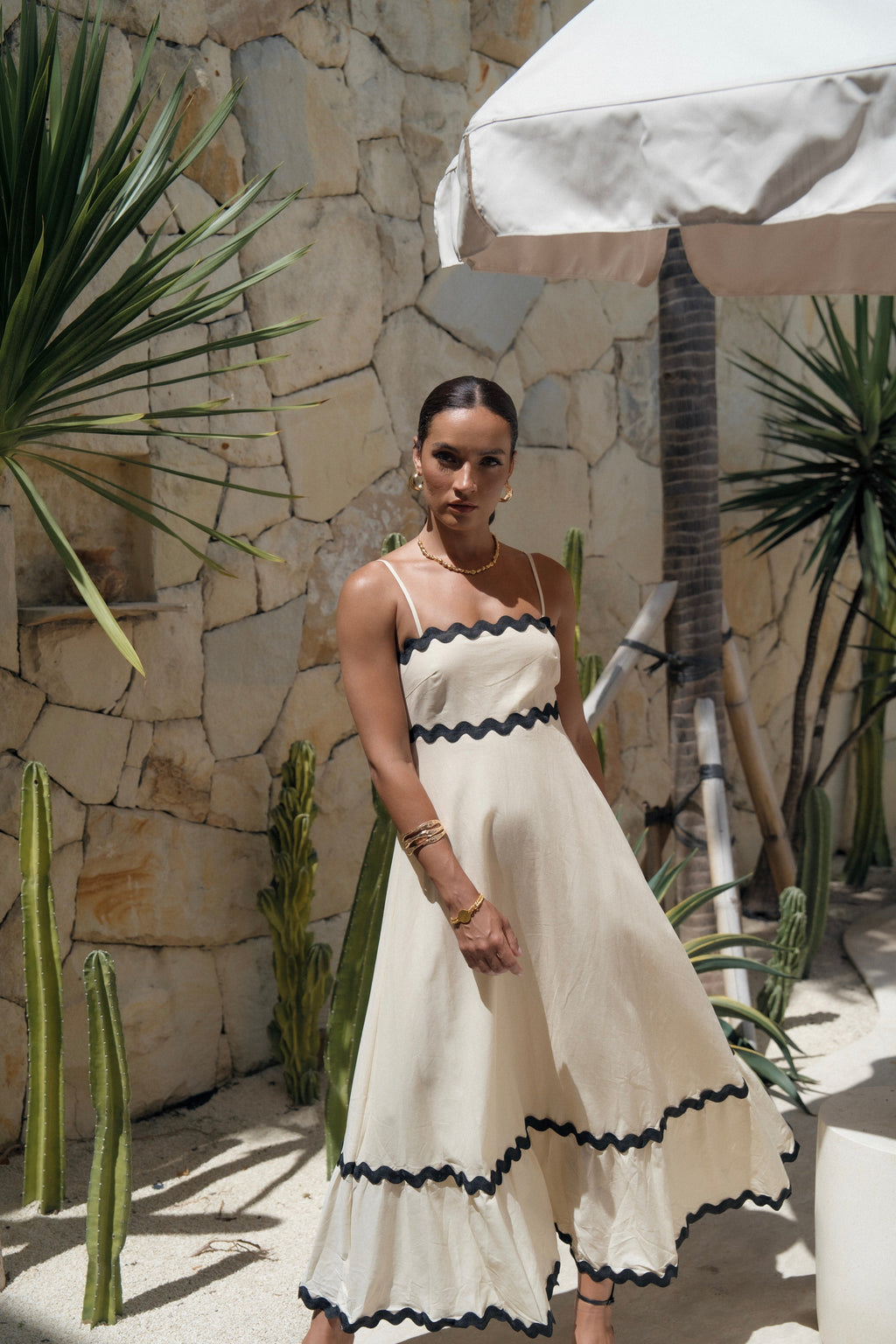 Millie Ric-Rac Summer Maxi Dress