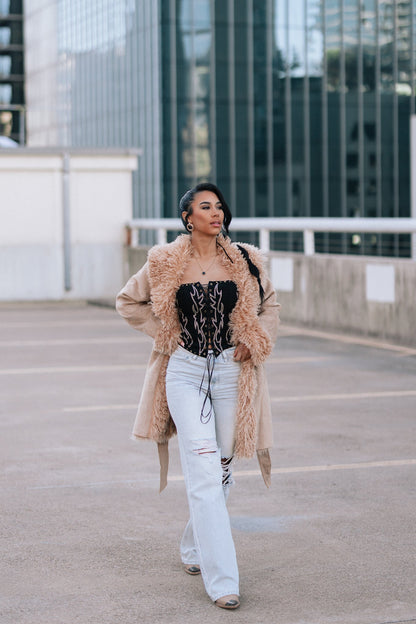 90'S Vintage Super High Rise Flare Jeans