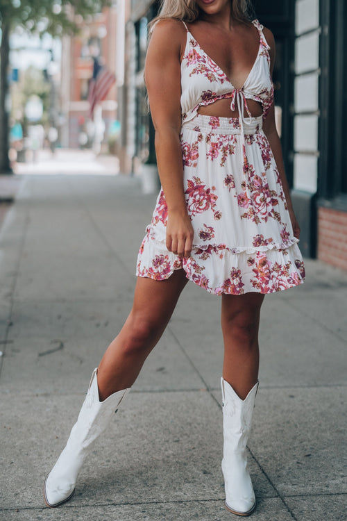Carry On Floral Mini Dress FINAL SALE