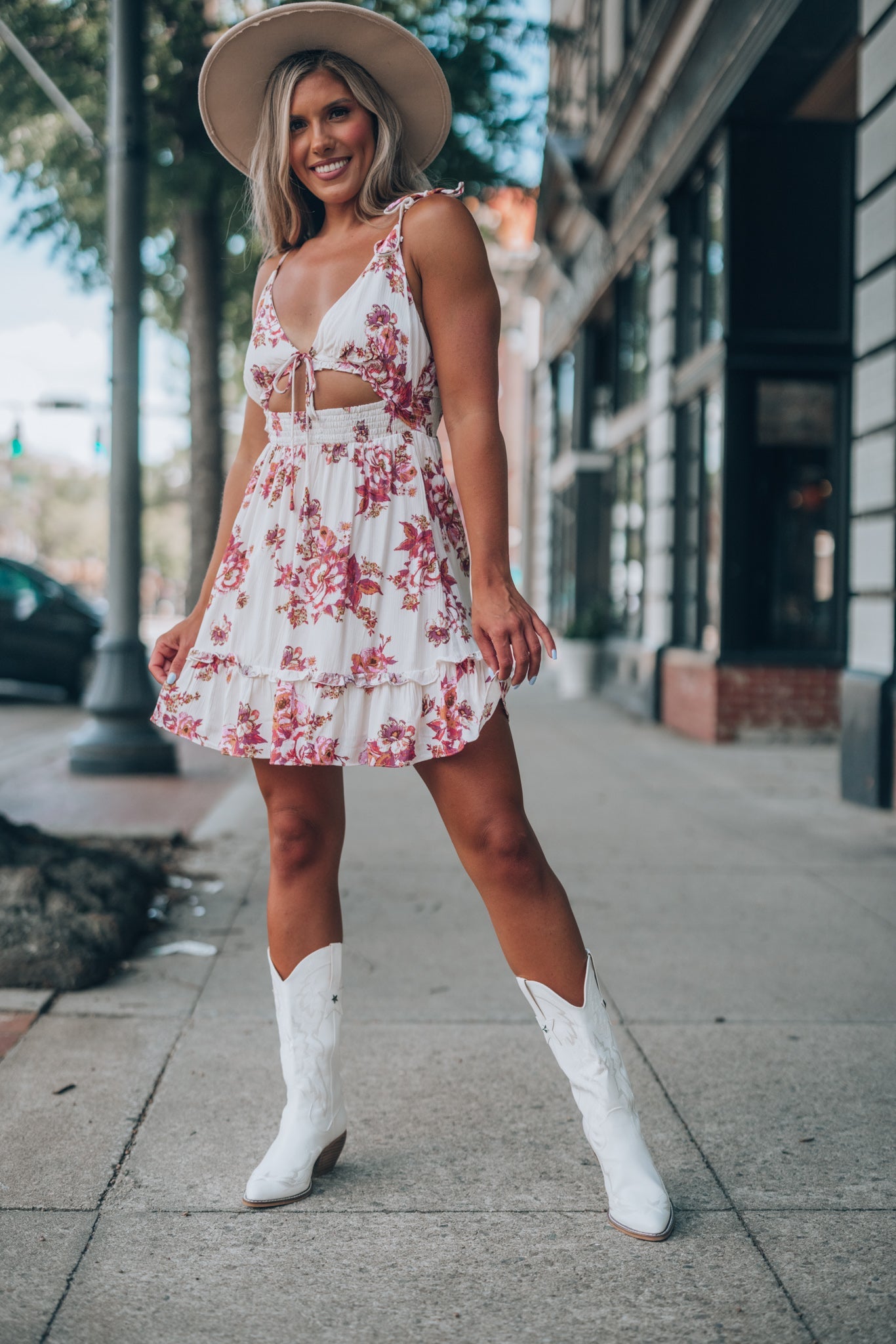 Carry On Floral Mini Dress FINAL SALE