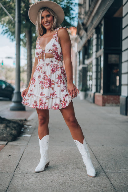 Carry On Floral Mini Dress FINAL SALE