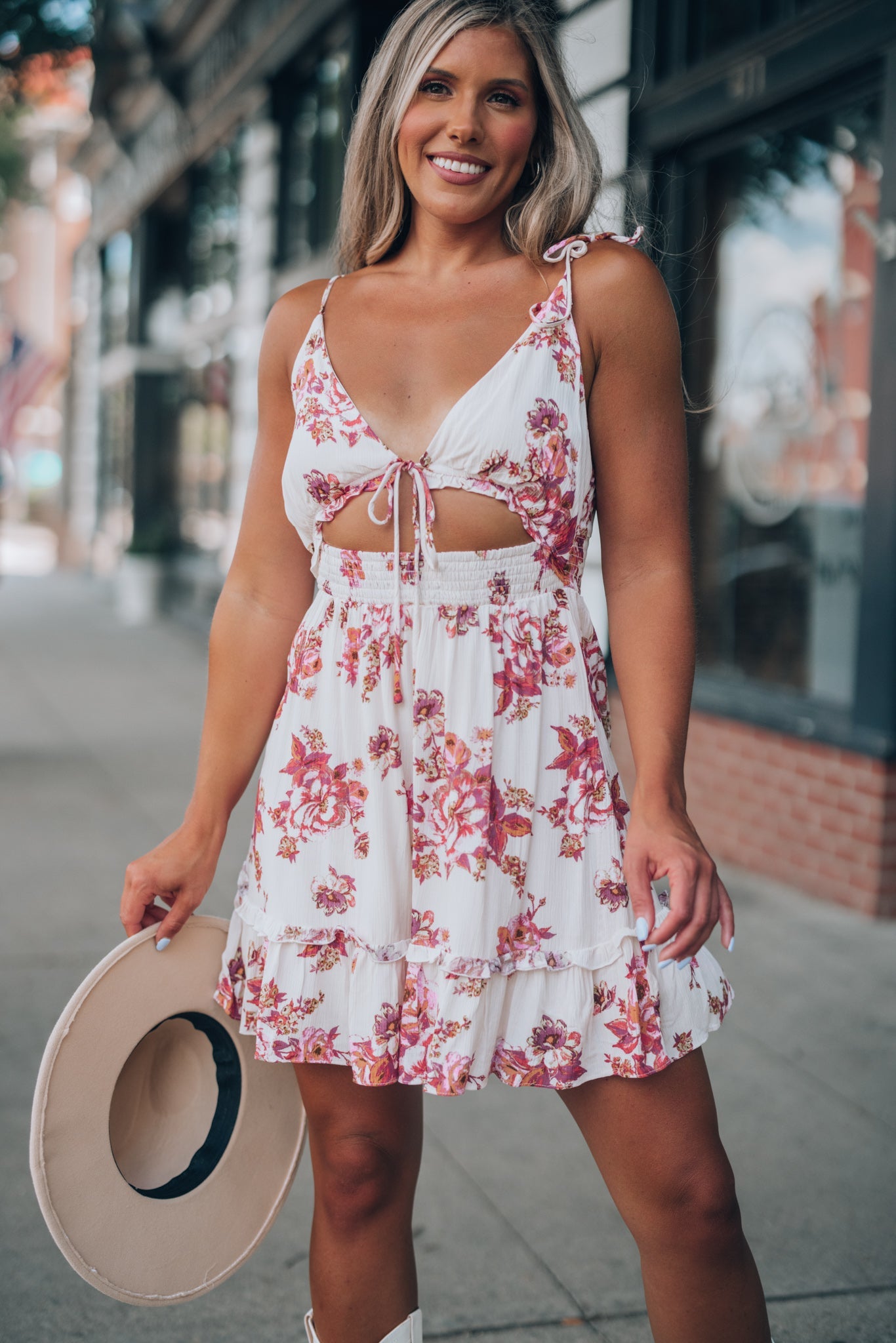 Carry On Floral Mini Dress FINAL SALE