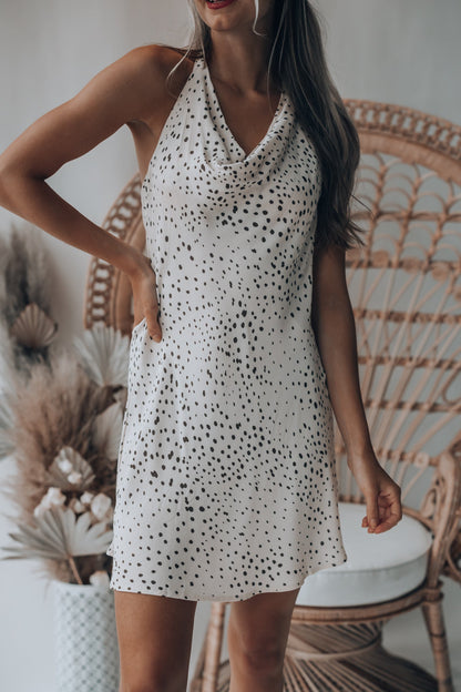 Shake It Up Cowl Neck Mini Dress FINAL SALE