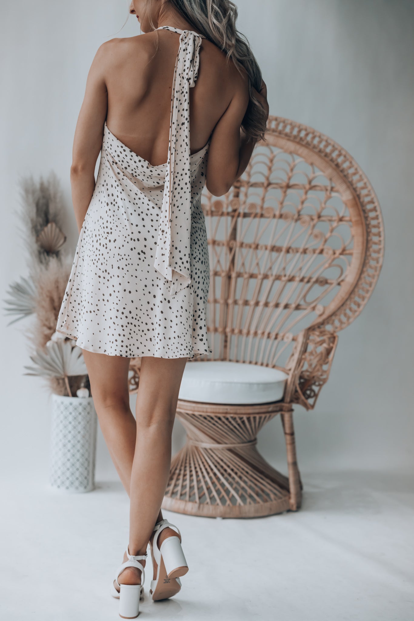 Shake It Up Cowl Neck Mini Dress FINAL SALE