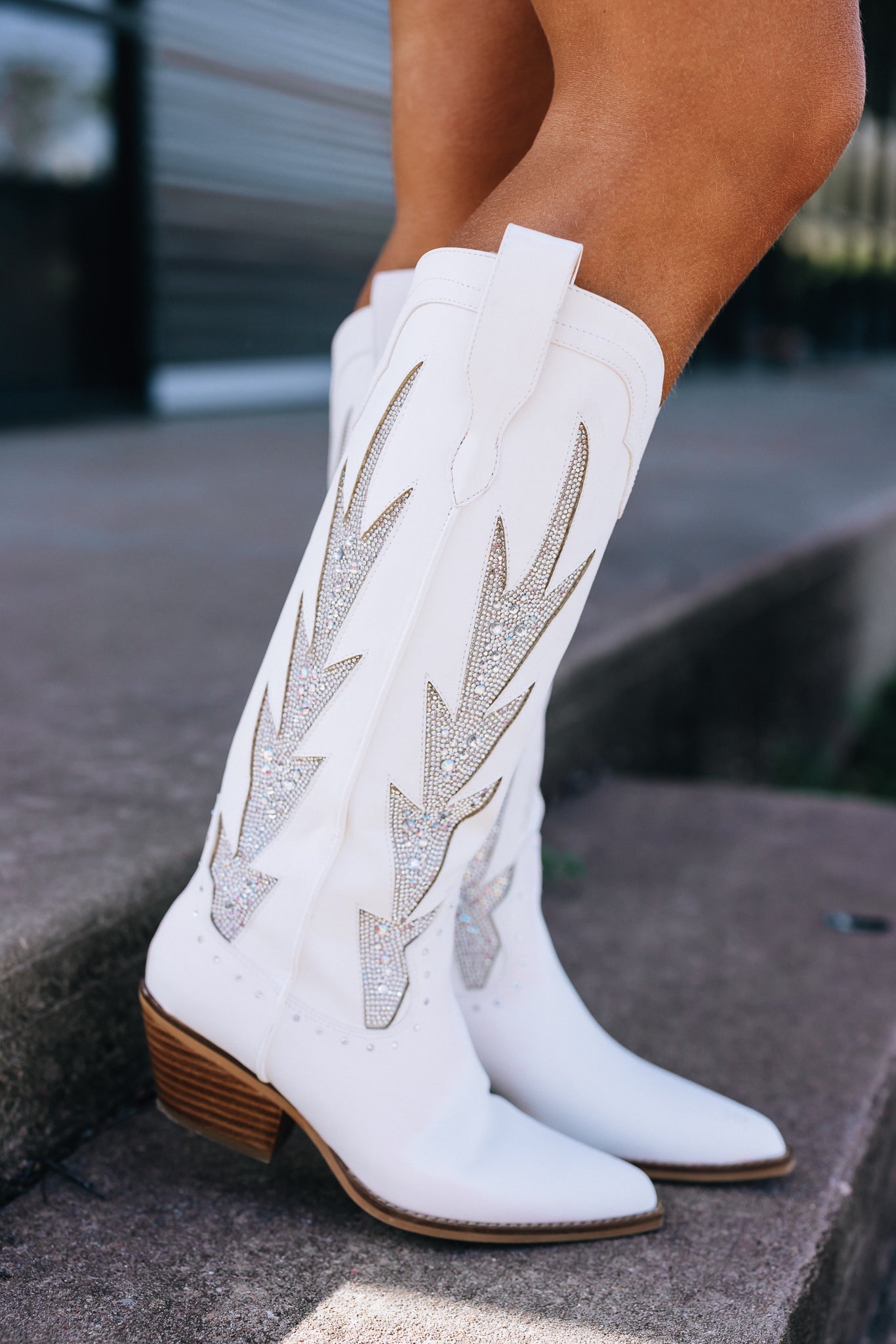 Too Glam To Give A Damn Rhinestone Cowboy Boots