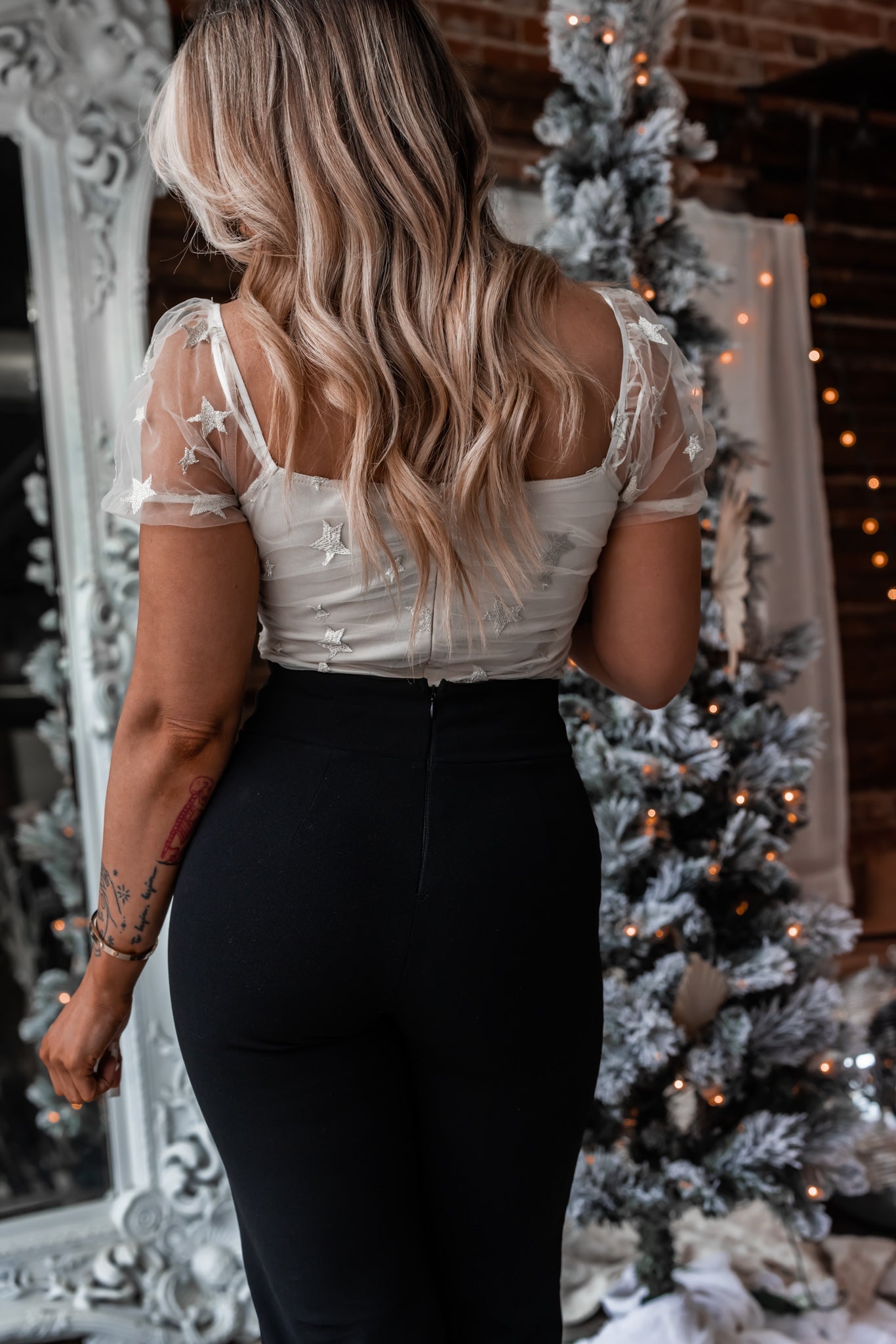 Selena Star Mesh Bodysuit FINAL SALE