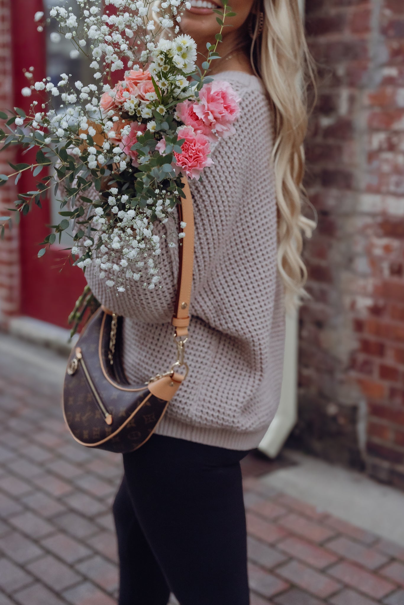 Hang Out Waffle Knit Sweater