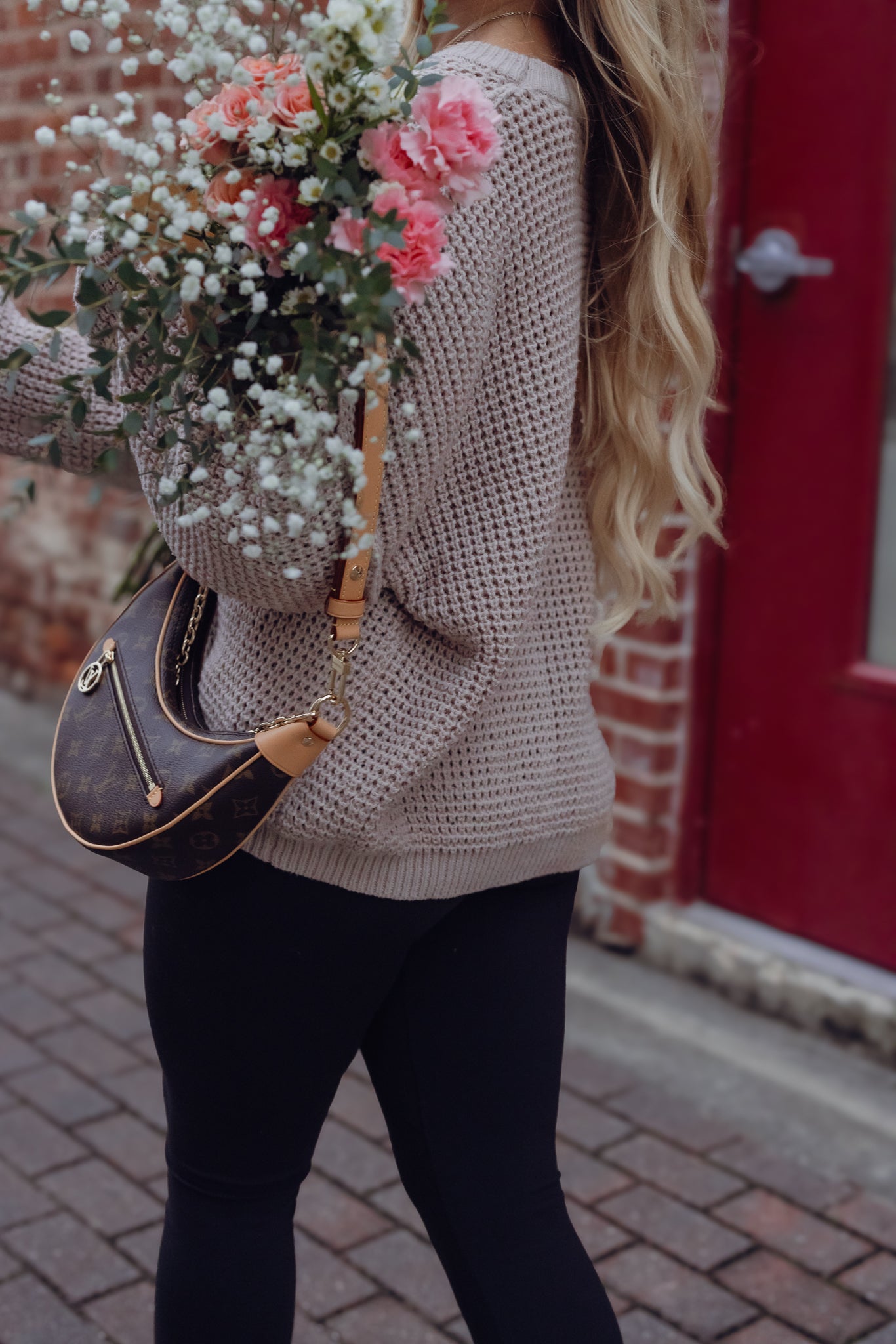Hang Out Waffle Knit Sweater