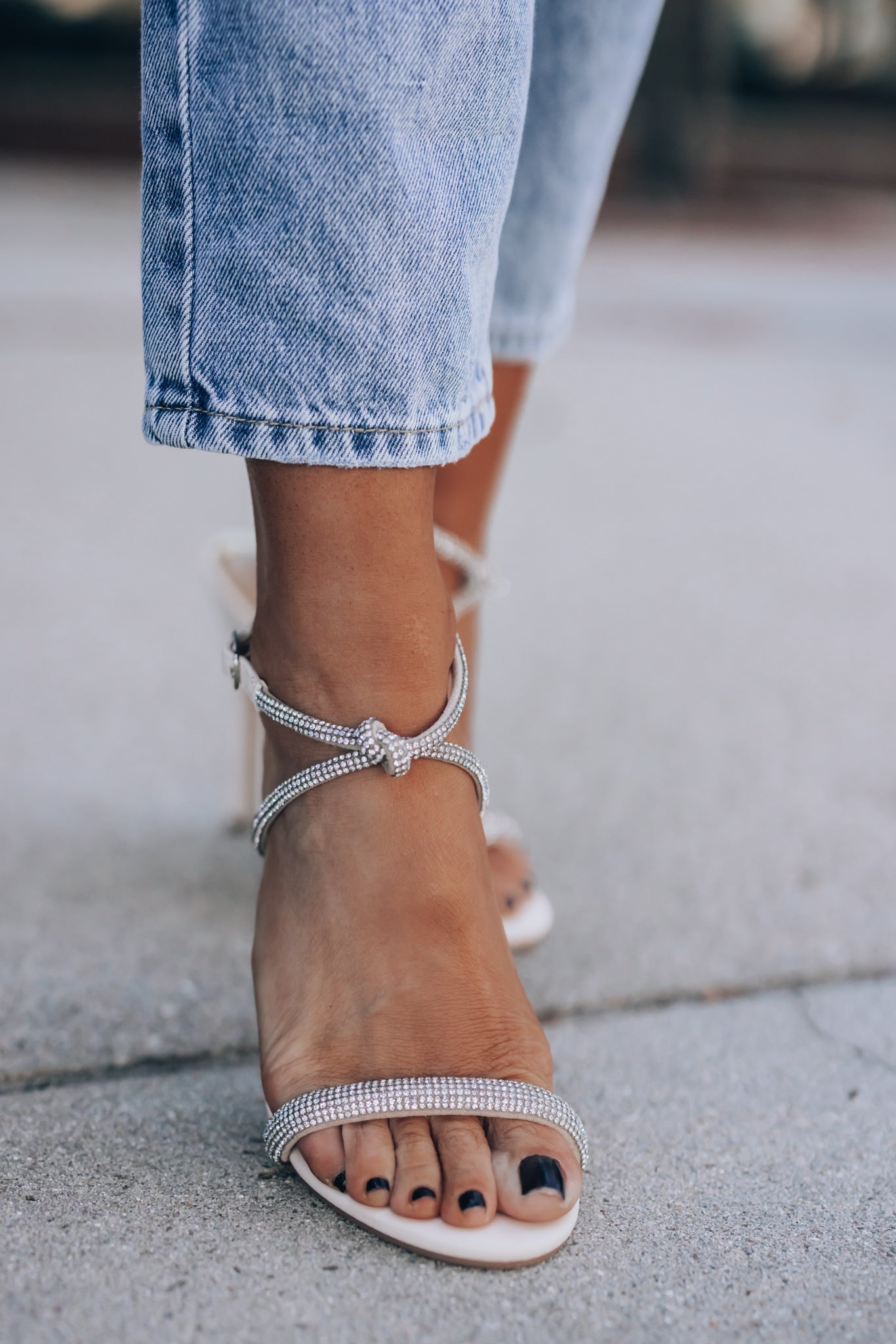 Aliza Rhinestone Heels FINAL SALE