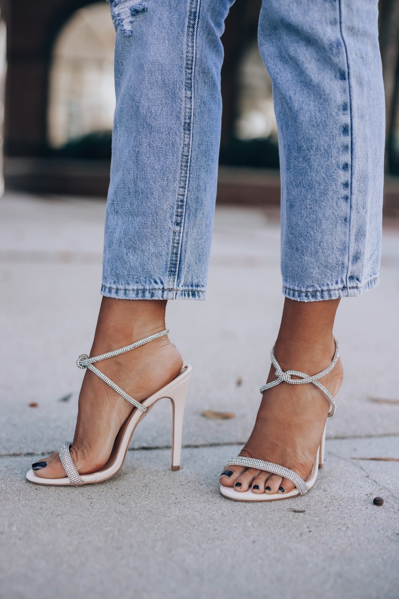 Aliza Rhinestone Heels FINAL SALE