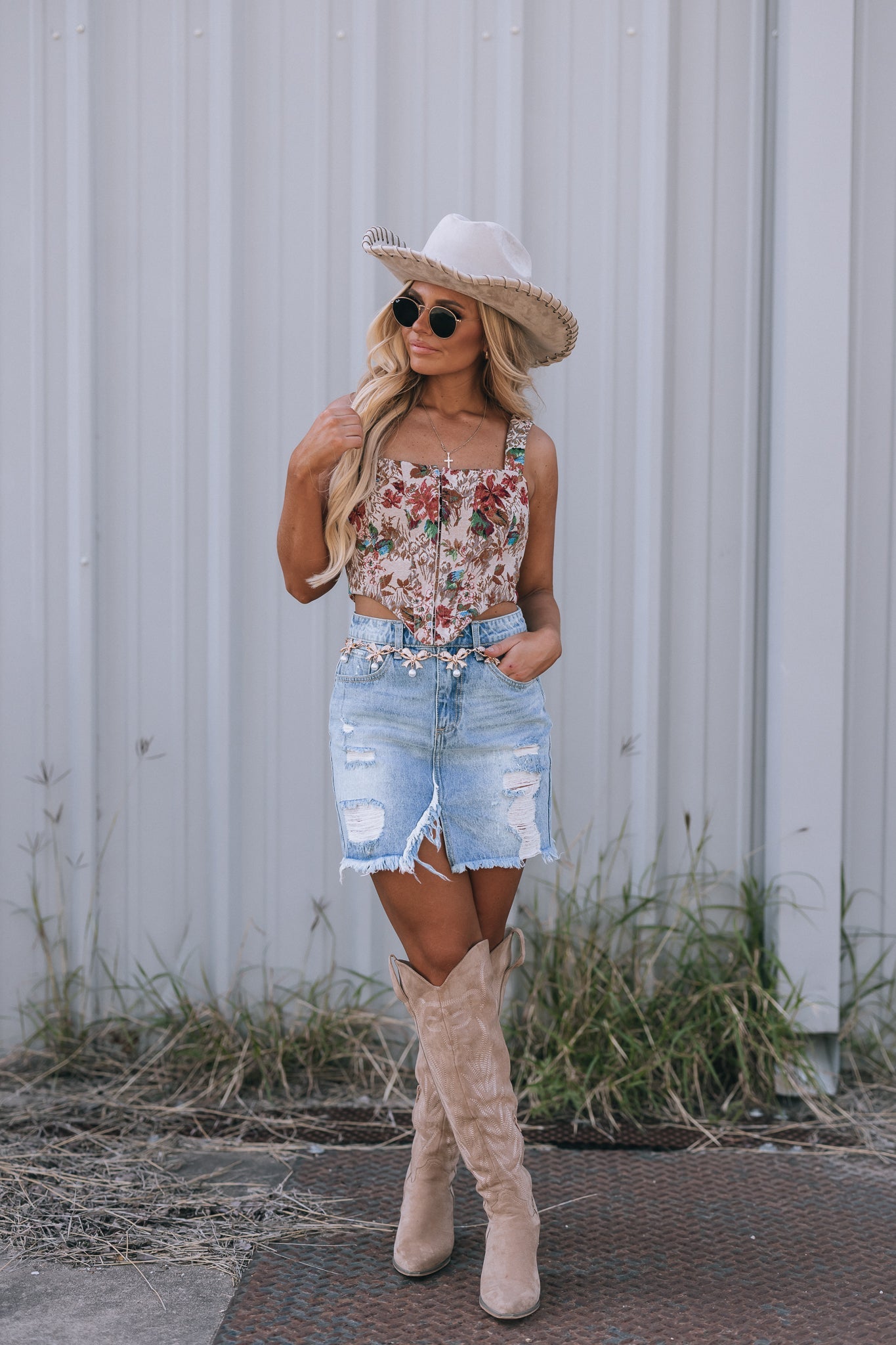 Coors Floral Corset Top