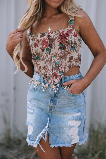 Coors Floral Corset Top