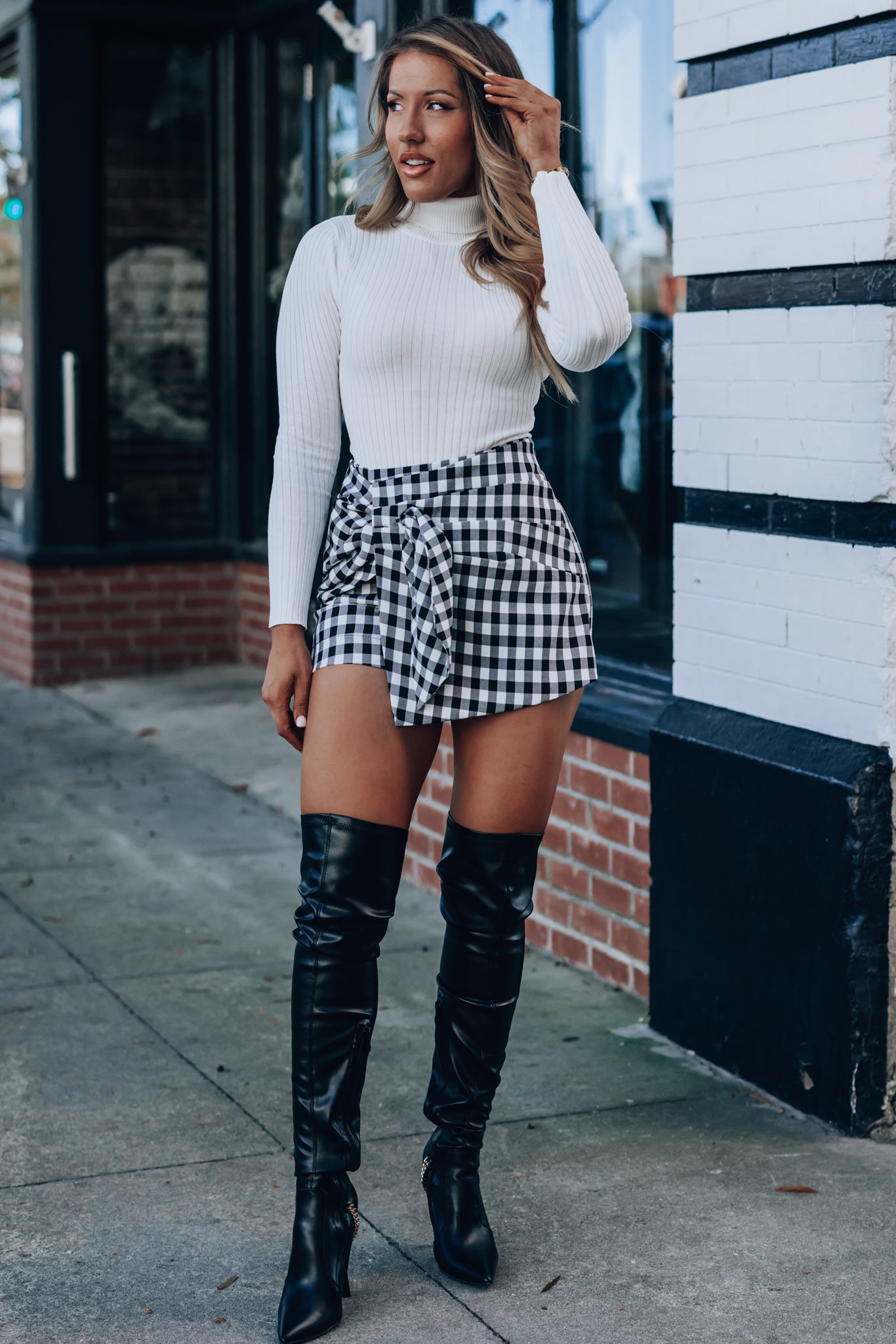 Love You More Knit Turtleneck Bodysuit (Ivory) FINAL SALE