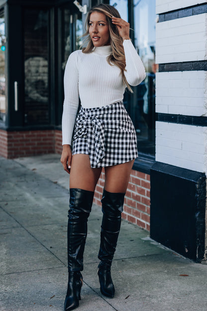 Love You More Knit Turtleneck Bodysuit (Ivory) FINAL SALE
