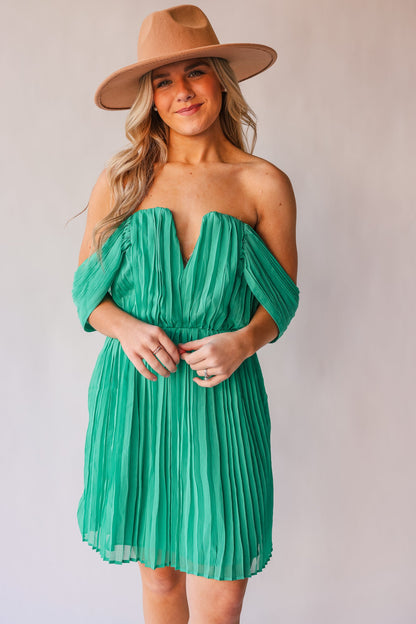 Making Moves Mini Dress (Jade) FINAL SALE