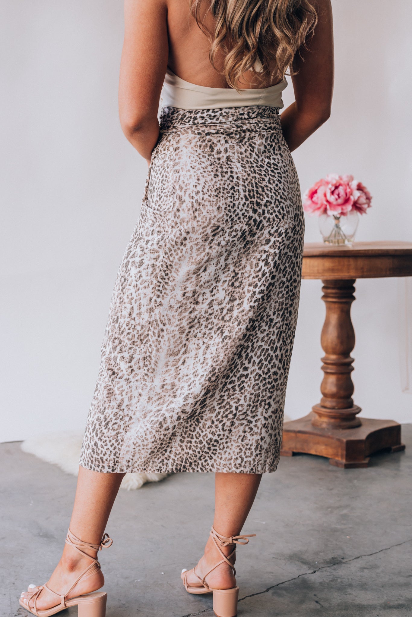 Party Animal Leopard Midi Skirt FINAL SALE