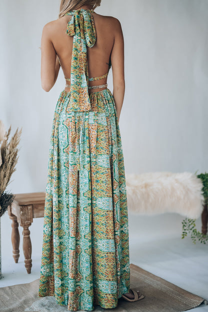 Virgin Islands Maxi Dress (Green) FINAL SALE