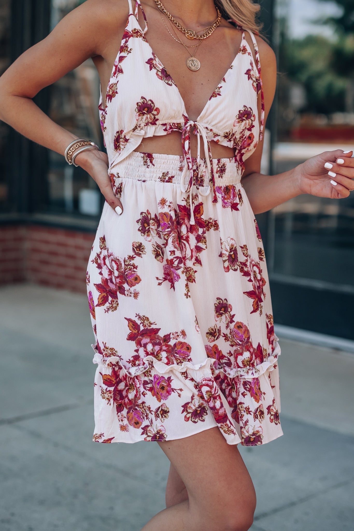 Carry On Floral Mini Dress FINAL SALE