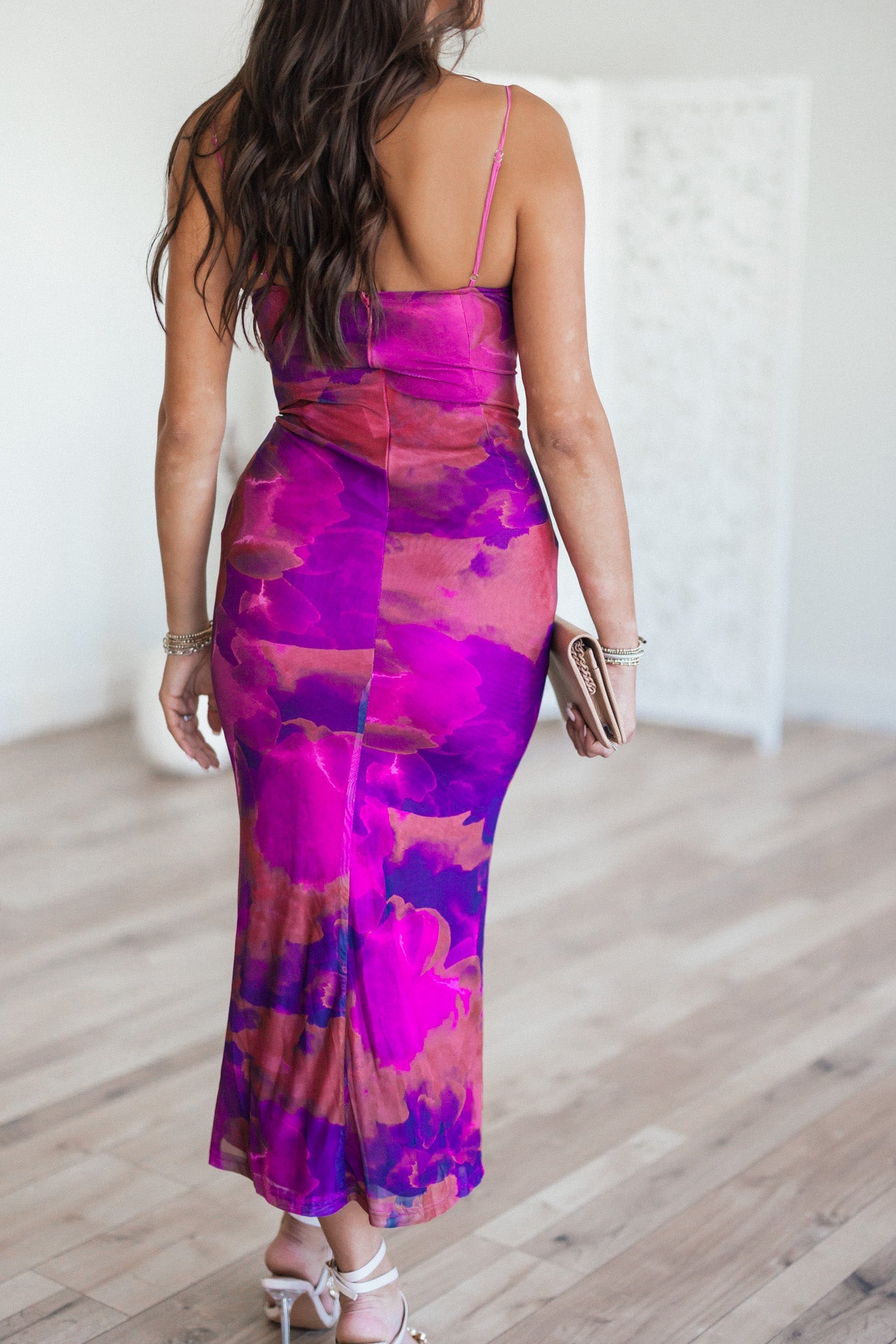 Seeing Red Floral Midi Dress FINAL SALE