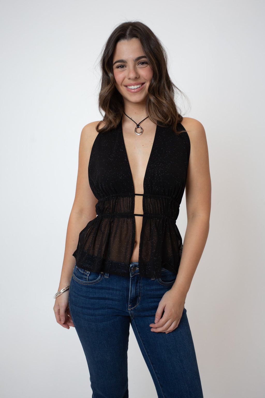 Midnight Glimmer Top