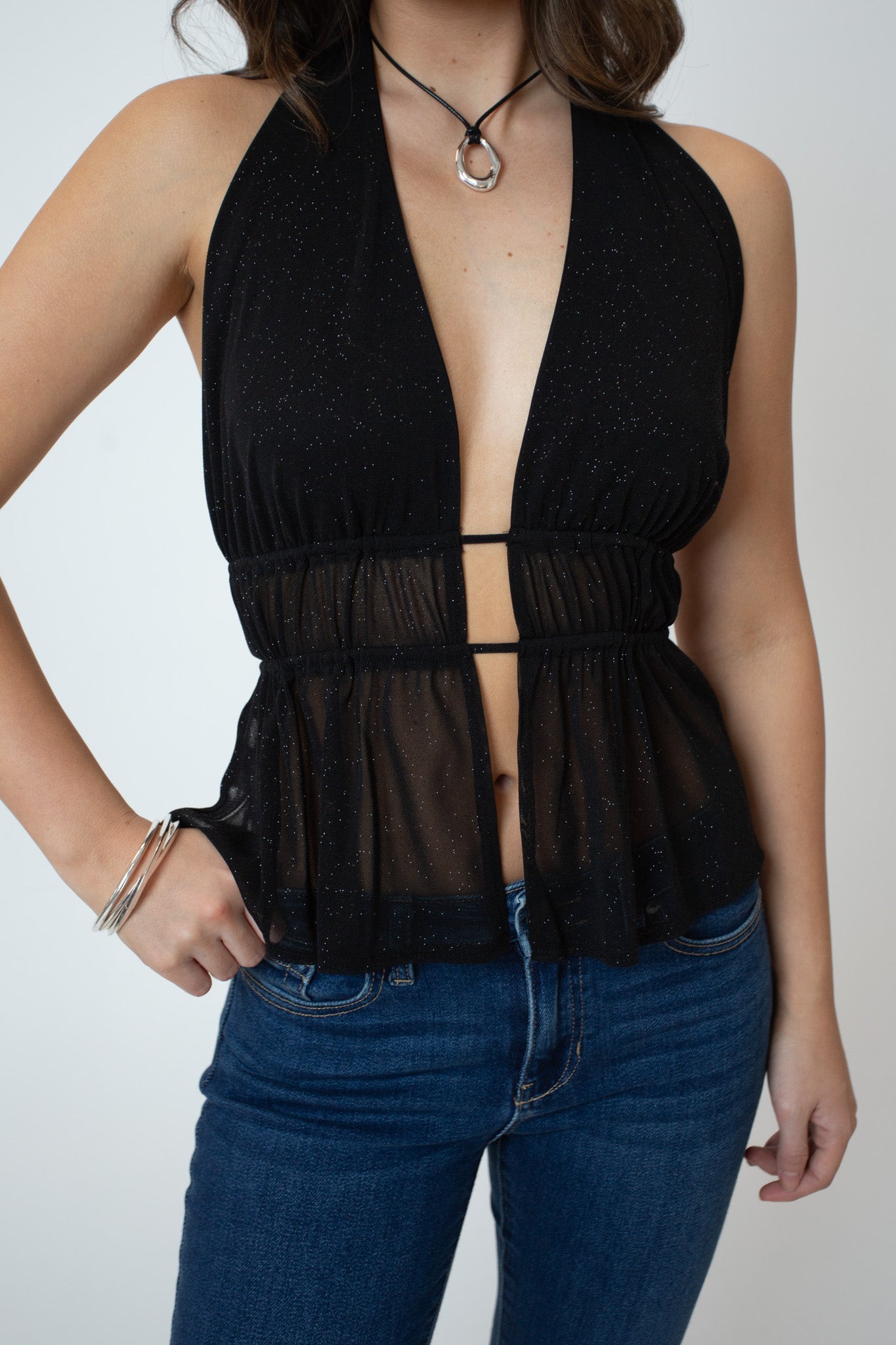 Midnight Glimmer Top