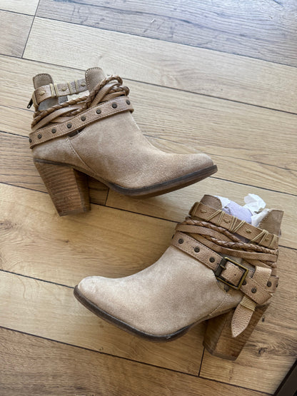 Naughty Monkey Leather Booties FINAL SALE