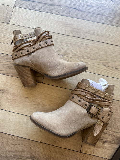 Naughty Monkey Leather Booties FINAL SALE