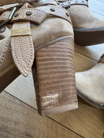Naughty Monkey Leather Booties FINAL SALE
