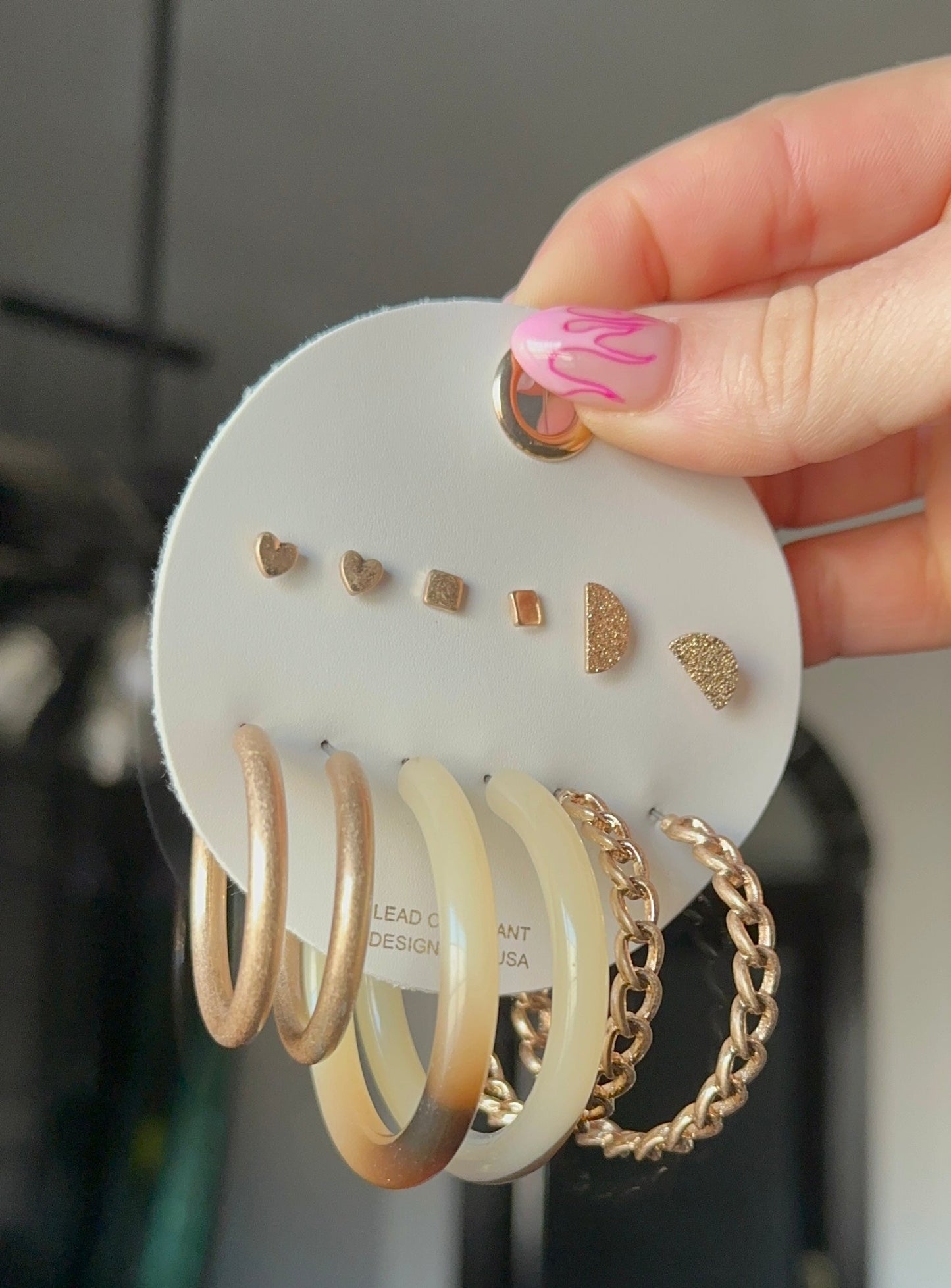 Chained Hoop Earring Set FINAL SALE