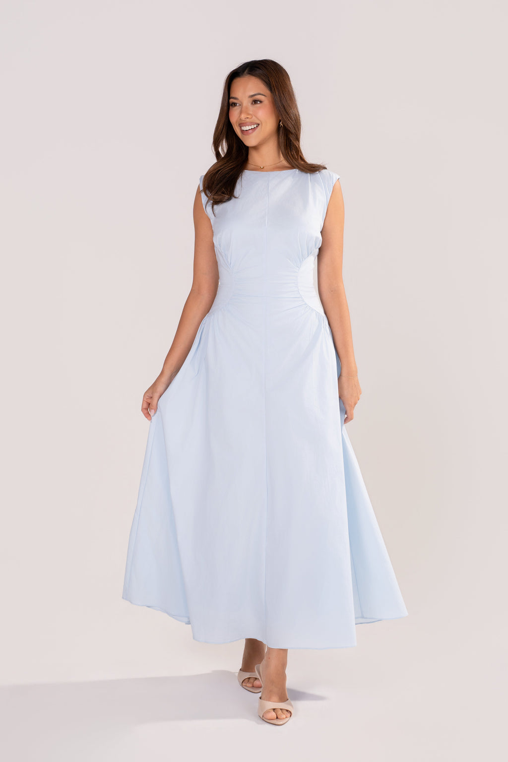 Josephine Baby Blue Classic Maxi Dress