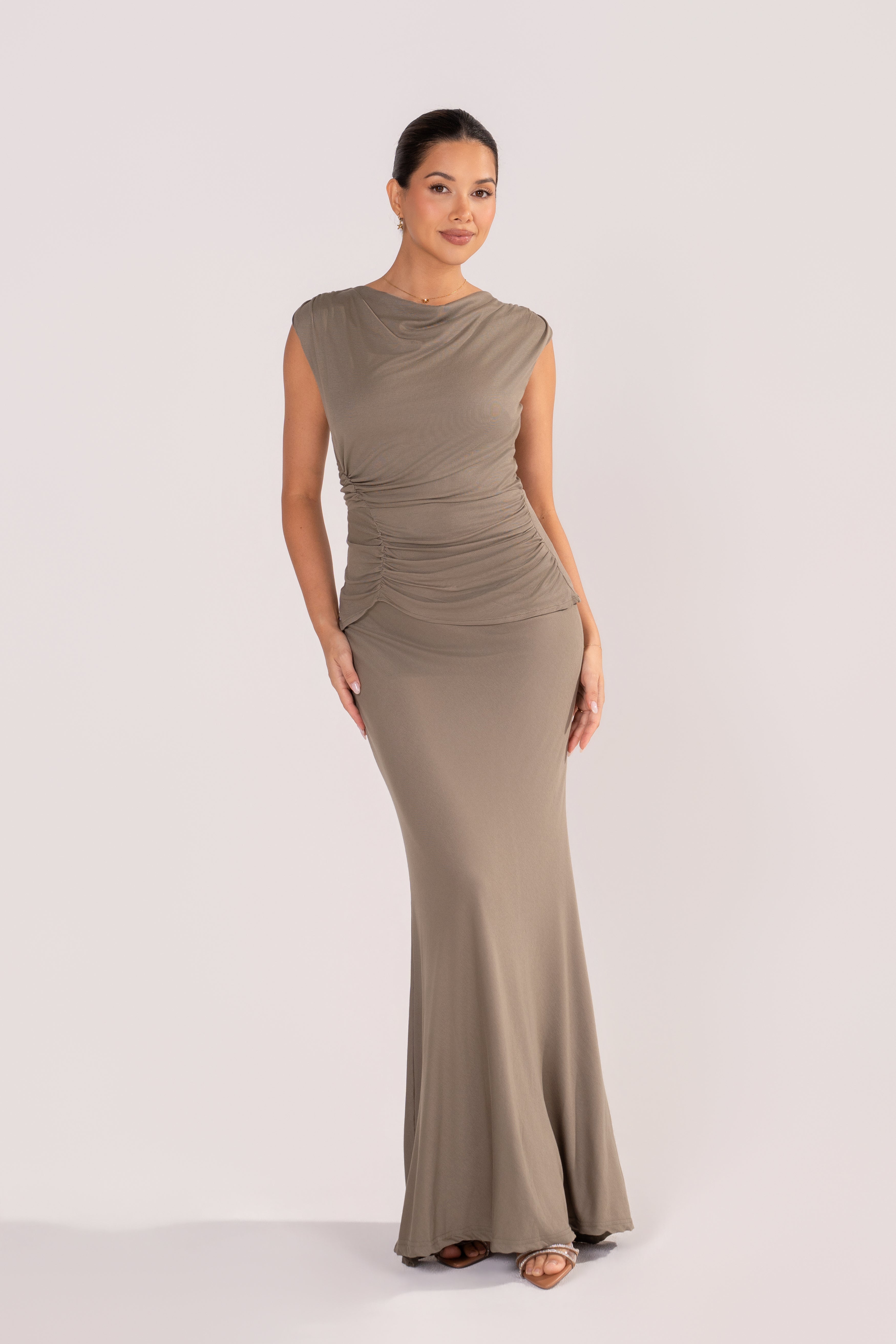 Sanna Dusty Sage Evening Gown