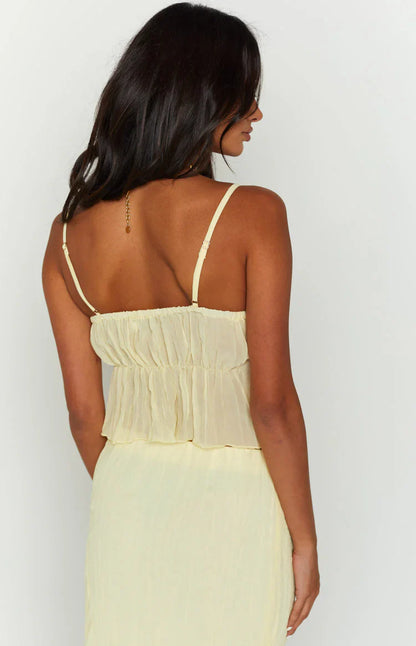 The Moment Yellow Cami Top