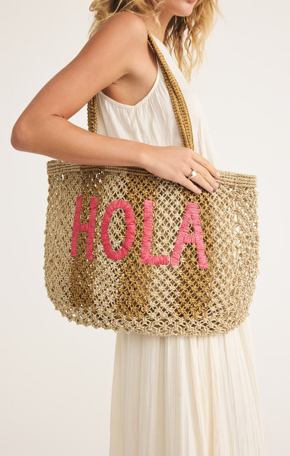 Woven Jute Tote Bag