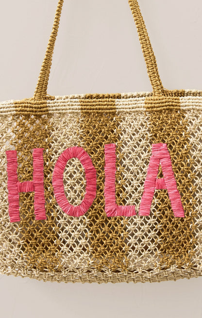 Woven Jute Tote Bag