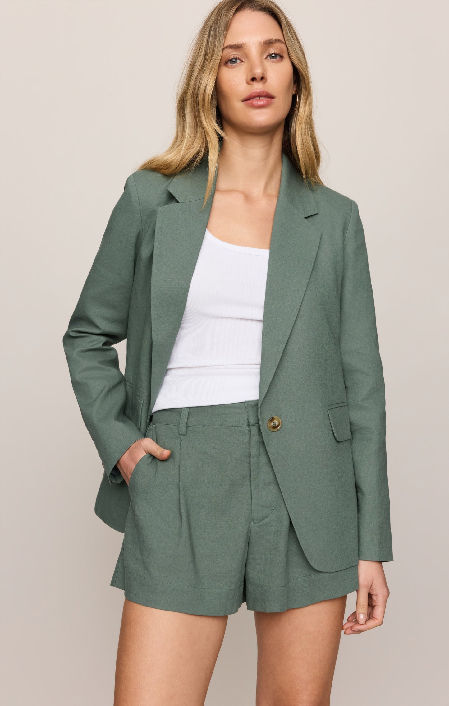 Evan Linen Blazer