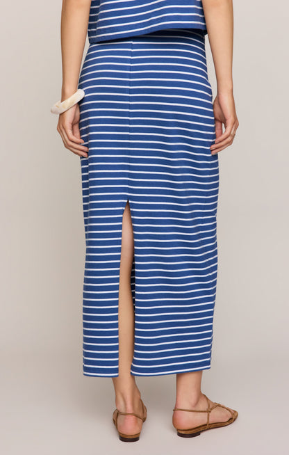 Gail Stripe Midi Skirt