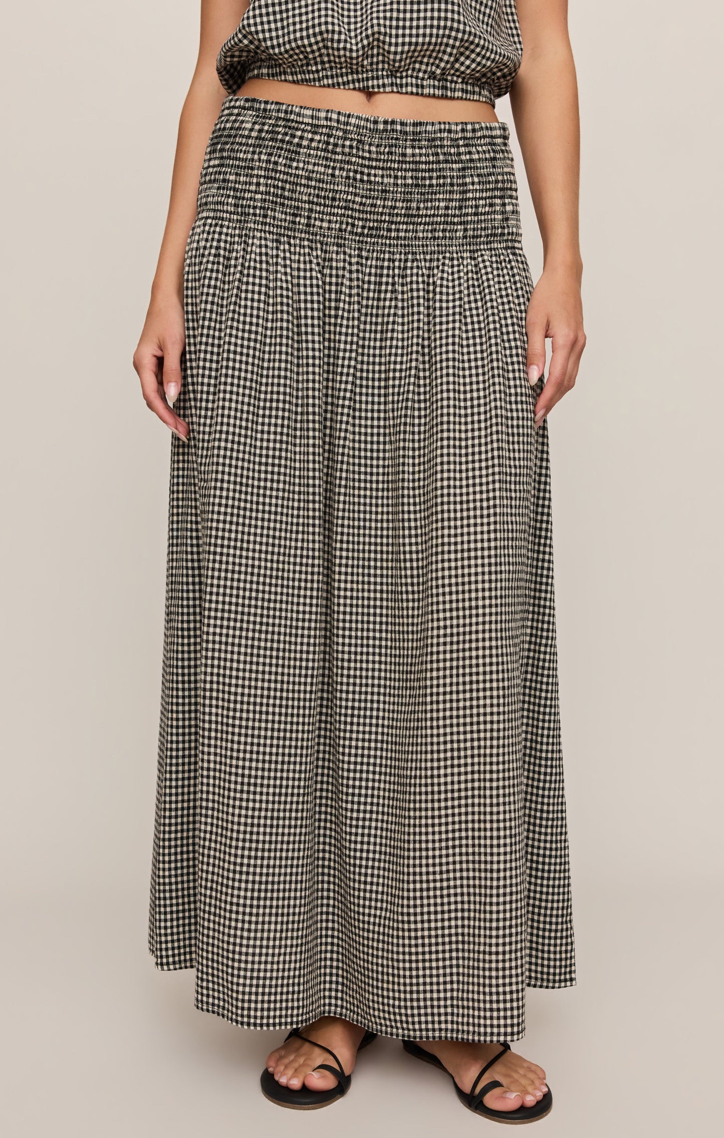 Brooke Gingham Maxi Skirt