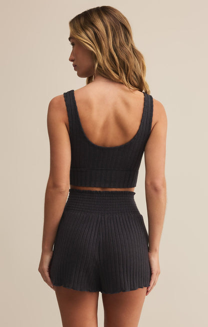 Zoe Silky Rib Tank Bra