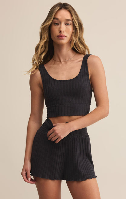 Zoe Silky Rib Tank Bra