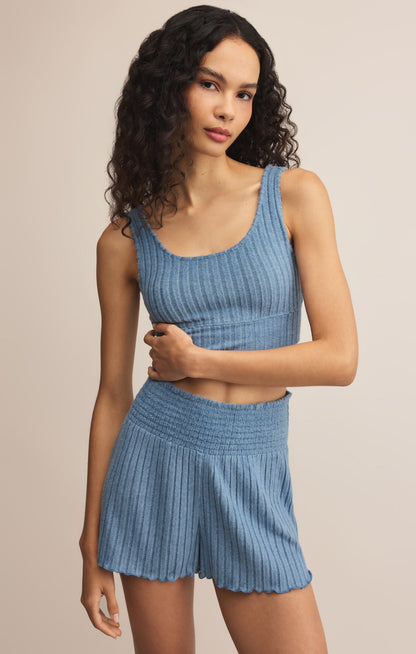 Zoe Silky Rib Tank Bra