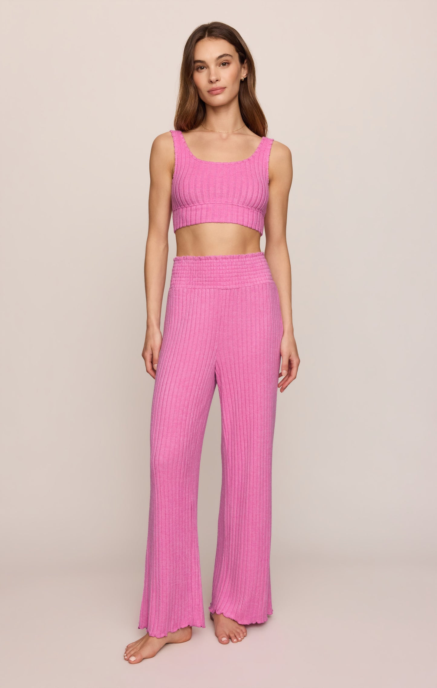 Zoe Silky Rib Tank Bra