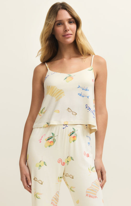 Marbella Cropped Silky Jersey Cami