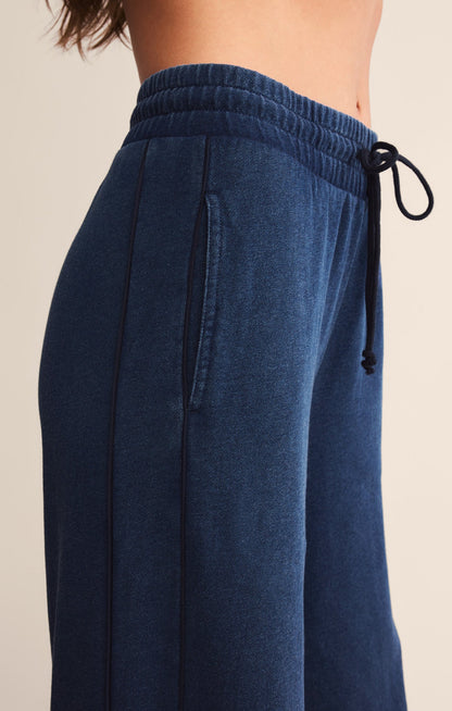 Sport Stripe Knit Denim Pant