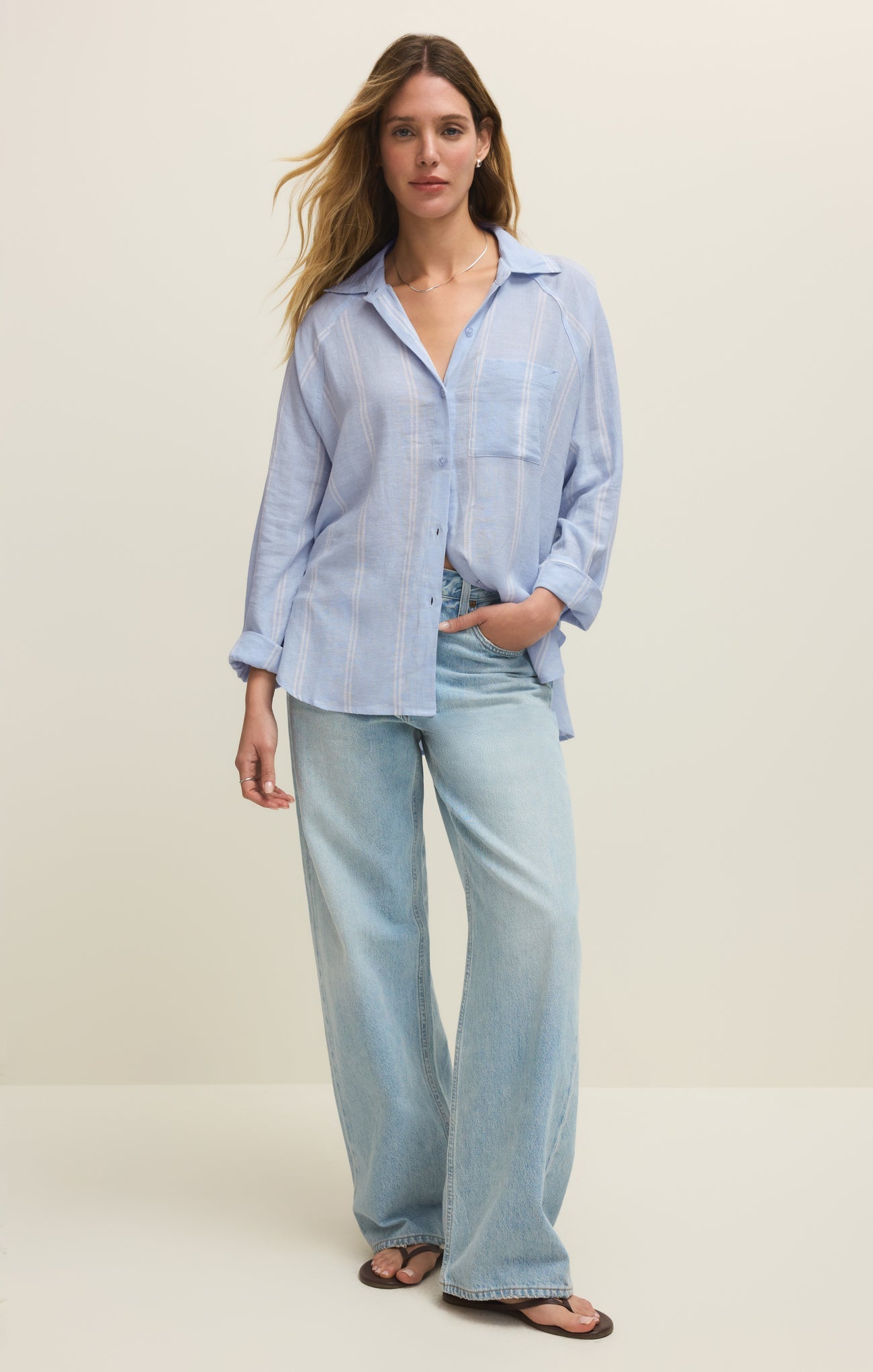 The Perfect Linen Striped Top