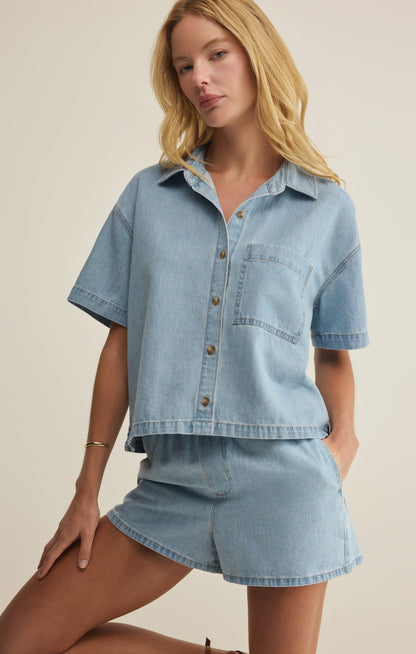 Everyday Denim Button Up